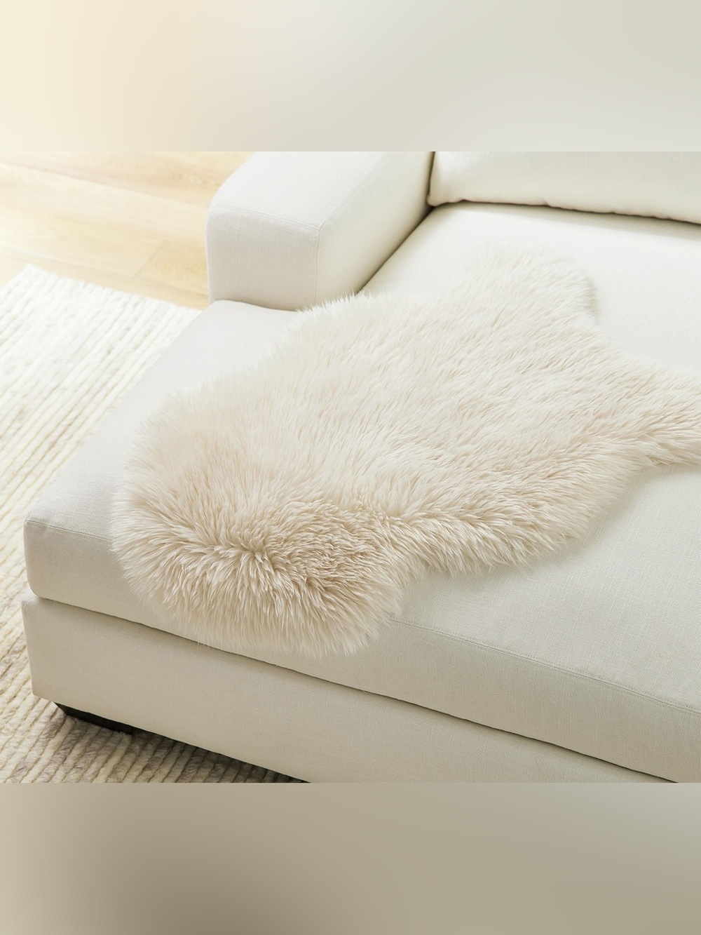 NWT Pottery Barn Luxe Faux Fur Hide